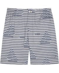 Jacquemus - Striped Cotton Shorts - Lyst