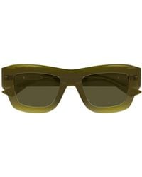 Bottega Veneta - Eyewear Ultrathin Squared Sunglasses - Lyst