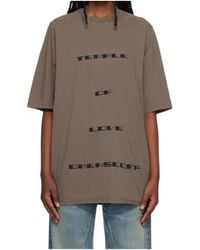Rick Owens - Crew Neck T-Shirt - Lyst