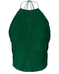 Stouls - Rosie Halterneck Suede Top - Lyst