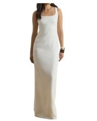 Ralph Lauren - Lauren Cross-Back Gown Dress - Lyst