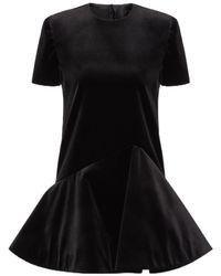 Valentino - Asymmetric-Hem Crewneck Dress - Lyst