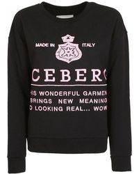 Iceberg - Logo Print Sweater - Lyst