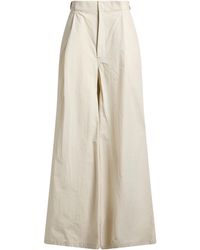 Maison Margiela - Ivory Pants Cotton, Polyamide - Lyst