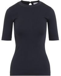 Brunello Cucinelli - Rib Tshirt - Lyst