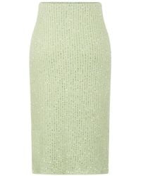Fabiana Filippi - Sequin-Embellished Knitted Skirt - Lyst
