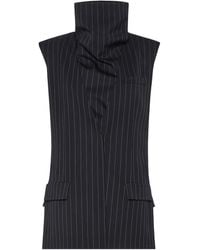 Sportmax - Sleeveless Pinstripe Wool Jacket - Lyst