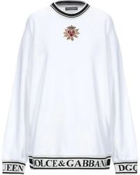Dolce & Gabbana - Sweatshirt Cotton, Brass, Silk, Glass, Polyester - Lyst