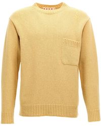 Marni - Logo-Embroidered Knitted Jumper - Lyst