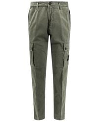 Stone Island - Logo Patch Straight Leg Pants - Lyst