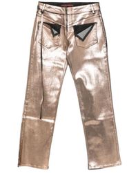 OTTOLINGER - Metallic-Panel Jeans - Lyst