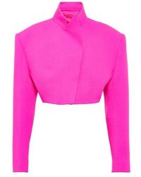Alexandre Vauthier - Cropped Wool Jacket - Lyst