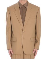 Saint Laurent - Single-Breasted Long-Sleeved Jacket - Lyst