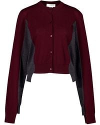 Stella McCartney - Colour-Block Wool Cardigan - Lyst