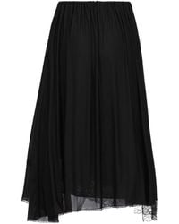 Balenciaga - Lace Detailed Midi Skirt - Lyst
