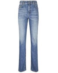 Sportmax - Split-Back Denim Jeans - Lyst