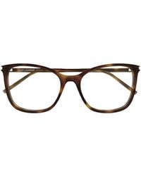 Saint Laurent - Geometric Glasses - Lyst