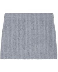Gucci - Tweed A-Line Mini Skirt - Lyst