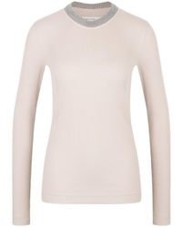 Brunello Cucinelli - Crew Neck Long-Sleeved Knitwear - Lyst