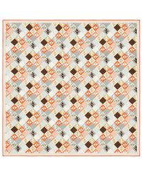 Fendi - Monogrammed Square Scarf - Lyst