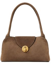 Versace - Vivian Crosta Suede Small East/West Shoulder Bag - Lyst
