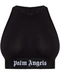 Palm Angels - Logo Underband Racerback Bra - Lyst