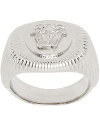 Versace - Patterned Ring - Lyst