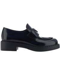 Prada - 50Mm Chocolate Loafers - Lyst