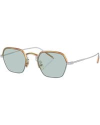 Oliver Peoples - Tortoiseshell Geometric-Frame Glasses - Lyst