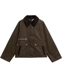 Barbour - Waxed-Cotton Corduroy-Collar Coat - Lyst
