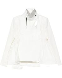 Sacai - Long-Sleeved Drawstring Blazer - Lyst