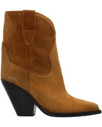 Isabel Marant - Leyane Pointed-Toe Ankle Boots - Lyst