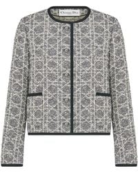Dior - Christian Button-Up Crewneck Jacket - Lyst