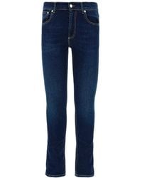 McQueen - Logo Skinny Jeans - Lyst
