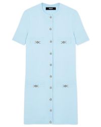 Versace - Crewneck Knitted Shirt Dress - Lyst
