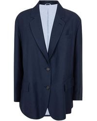 Brunello Cucinelli - Single Breasted Blazer - Lyst