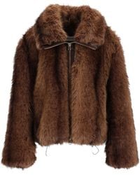 Al Duca d'Aosta - Faux Fur With Zip - Lyst