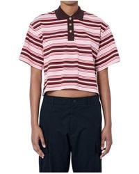 Moncler - Striped Short-Sleeve Polo Shirt - Lyst