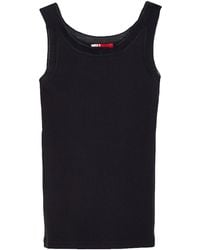 MAX&Co. - Solid-Colored Sleeveless T-Shirt - Lyst