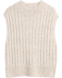Barbour - Anastasia Ribbed-Knit Sleeveless Sweater - Lyst
