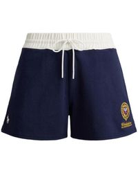 Polo Ralph Lauren - Wimbledon Crest Patch Rugby Shorts - Lyst