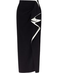 Proenza Schouler - Cella Ruffled Midi Skirt - Lyst