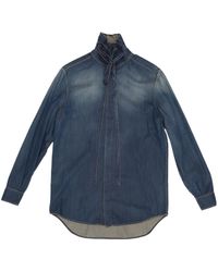 Dior - Long Blouse With Tied Collar - Lyst
