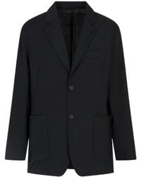 Emporio Armani - Single-Breasted Tailored Blazer - Lyst