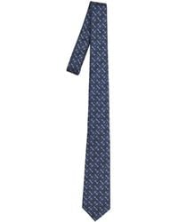 Gucci - Horsebit Silk Jacquard Tie - Lyst