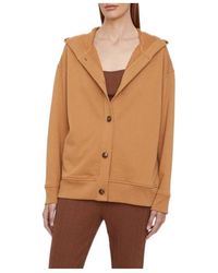 Vince - Button-Up Cotton Hoodie - Lyst