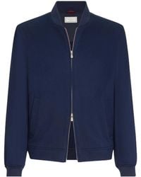 Brunello Cucinelli - Lightweight Cashmere Flannel Bomber Jacket - Lyst