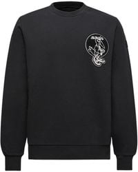 Moncler - Mascot Patch Cotton Sweatshirt - Lyst