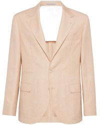 Brunello Cucinelli - Prince Of Wales Deconstructed Blazer - Lyst