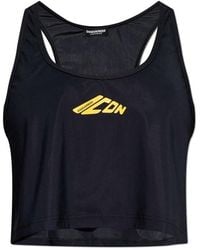 DSquared² - Icon Printed Tank Top - Lyst